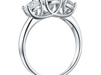 Классическое кольцо из белого золота э4012кц10220103_white