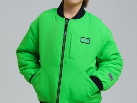 Куртка текстильная с полиуретановым покрытием для мальчиков (бомбер)