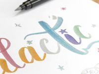 Набор фломастеров-кистей Milan металлик, 6 шт