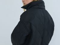 Утеплённая короткая куртка, Черный