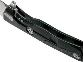 Нож складной LionSteel ROK A BS, сталь Satin Finish Bhler M390, рукоять алюминий, чёрный
