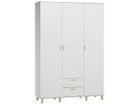 Распашной шкаф Пронто 3-150x220 Белый с зеркалом