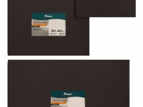 Холст на картоне Pinax 30х30 см 280 г 100% хлопок, черный