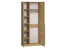 Распашной шкаф Кимбол 2-100x240 Дуб Золотистый