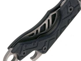 Складной нож Kershaw Cinder Keychain 1025X, сталь 3Cr13, карманный мини-нож, рукоять GFN термопластик, чёрный
