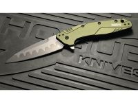 Полуавтоматический складной нож Kershaw Dividend, сталь композит CPM D2/N690, рукоять алюминий, олива
