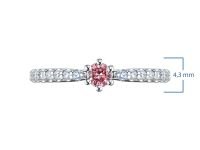 Кольцо из белого золота э4012кц07210111_pink