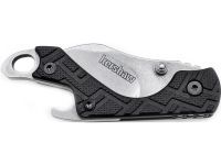 Складной нож Kershaw Cinder Keychain 1025X, сталь 3Cr13, карманный мини-нож, рукоять GFN термопластик, чёрный