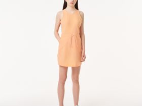 Женское платье Lacoste с поясом без рукавов