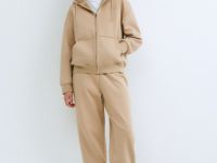 Толстовка на молнии для девочек, Бежевый