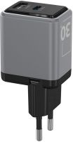 Зарядное устройство Akai CH-6A33 USB/USB-C 30 Вт Серое