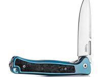 Складной нож LionSteel Skinny Titanium, сталь MagnaCut, рукоять титан, голубой