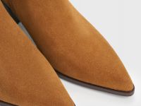 Казаки из натуральной замши, Бежевый