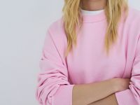 Базовая толстовка оверсайз, Розовый