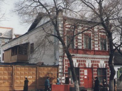 Здание, в котором в 1918 г. размещался штаб Красногвардейской дружины металлистов