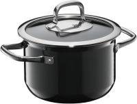 Кастрюля с крышкой Fusiontec Compact Black 24 см