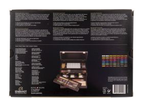 Набор акварели Talens "Rembrandt" Master 42 цв в кюветах + аксессуары, в деревянном коробе