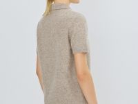 Джемпер поло из пряжи с шерстью, Коричневый