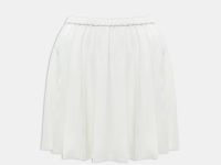 Плисированная юбка-мини на резинке