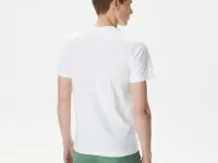 Мужская приталенная Футболка Lacoste Slim Fit с круглым вырезом