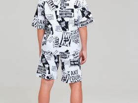 Комплект трикотажный для мальчиков: фуфайка (футболка), шорты