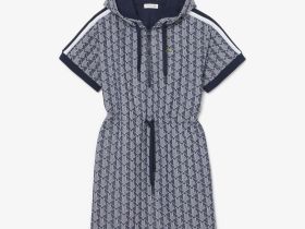 Женское платье-худи Lacoste Jacquard Monogram