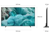 Телевизор Samsung QE75Q7FAAUXRU, 75", QLED 4K UHD, 50 Гц, Smart TV