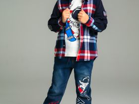 Сорочка текстильная для мальчиков (regular fit)