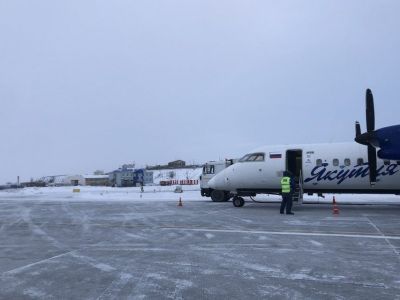 Аэропорт Черский после реконструкции принял второй рейс авиакомпании «Якутия»