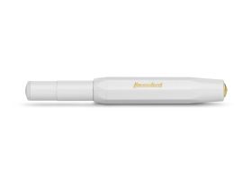 Ручка перьевая Kaweco CLASSIC Sport F 0,7 мм, чернила синие, корпус белый