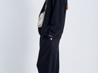 Толстовка с контрастной отделкой и воротником-стой