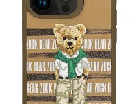 Чехол-накладка Zuck Bear San Francisco Fortune Kapak - Golden State Bear для Apple iPhone 15 Pro искусcтвенная кожа (бежевый)