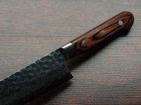 Нож Сантоку 180 мм, Sakai Takayuki, сталь VG-10 Damascus 17 слоев, рукоять дерево Pakka