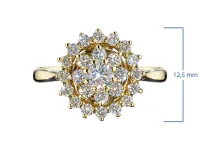 Классическое кольцо из желтого золота э0312кц07163600_white