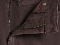 Прямые джинсы из плотного денима, Коричневый