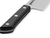 Нож кухонный овощной сантоку Samura "HARAKIRI" (SHR-0095B) 175 мм, сталь AUS-8, рукоять ABS пластик, чёрный