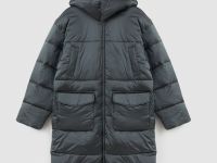 Пальто утепленное прямого силуэта