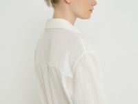 Платье-рубашка с поясом, Белый