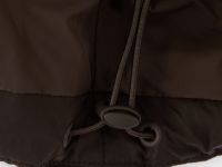 Тёмно-коричневая утеплённая куртка оверсайз с надписью Глория Джинс