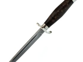 Нож Финка НКВД, сталь ELMAX, карельская береза, мельхиор