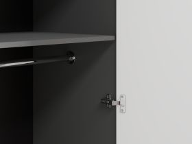 Распашной шкаф Шелтон 4-183x240 Графитовый