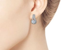 Серьги из белого золота э4712сг02115200