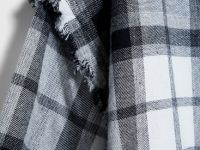 Рубашка в клетку из фланели для девочек, Серый