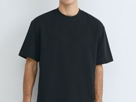 Футболка из плотного хлопка, Черный