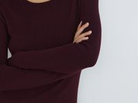 Облегающее вязаное платье, Фиолетовый