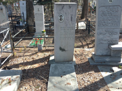 Могила заслуженной артистки РСФСР И.Г. Агеевой-Баратовой