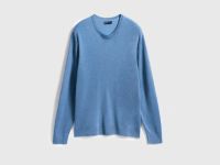 Базовый вязаный джемпер, Голубой