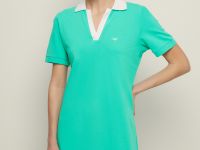 Платье с контрастным воротником