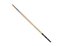 Кисть синтетика №5 круглая Живописные кисти "1219" длинная ручка с черным кончиком