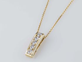 Классическая подвеска из желтого золота э0312пд04220002_white